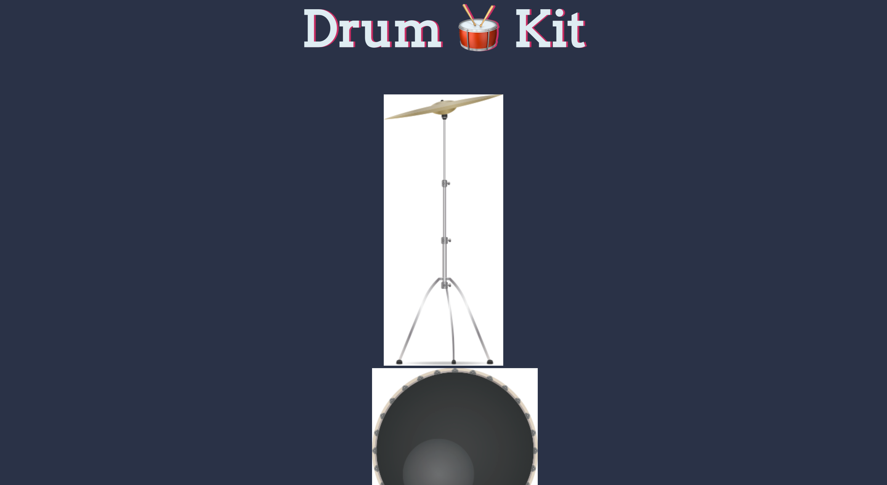 the drumkit